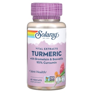 Foto 1 | Foto 1 | Suplemento Solaray Vital Extracts De Cúrcuma Con Bromelina Y Boswellia 60 Cápsulas Vegetales