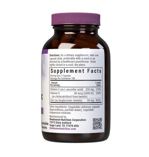 Foto 2 | Foto 2 | Suplemento Bluebonnet Nutrition Con Vitamina C D3 Y Zinc 100 Cápsulas