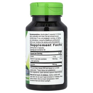 Foto 2 | Foto 2 | Suplemento De Microalgas Con Espirulina Nature's Way 100 Cápsulas Veganas - Venta Internacional.