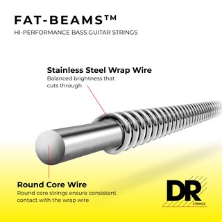 Foto 5 | Foto 5 | Cuerdas Para Bajo Eléctrico Dr Strings Fat-beam Fb5-130 De Acero Inoxidable - Venta Internacional.