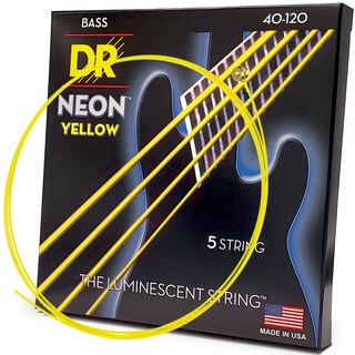 Foto 1 | Foto 1 | Cuerdas Para Bajo Eléctrico Dr Strings Hi-def Neon Nyb5-40 - Venta Internacional.