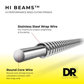 Foto 2 | Foto 2 | Cuerdas Para Bajo Dr Strings Hi-beam De Acero Inoxidable De 5 Cuerdas - Venta Internacional.