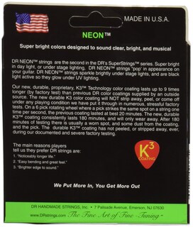 Foto 2 | Foto 2 | Cuerdas Para Guitarra Eléctrica Dr Strings Hi-def Neon Nge-11 - Venta Internacional.