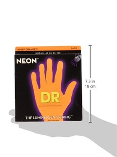 Foto 3 | Foto 3 | Cuerdas Para Bajo Eléctrico Dr Strings Hi-def Neon Nob-45 - Venta Internacional.