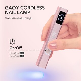 Foto 2 | Foto 2 | Lámpara De Uñas Gaoy Mini Luz Uv Inalámbrica Con Pantalla Lcd Con Soporte - Venta Internacional.