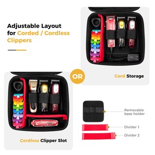 Foto 2 | Foto 2 | Estuche Organizador De Herramientas De Barbero Procase Tamaño Grande Para Cortaúñas Color Negro - Venta Internacional.