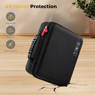 Foto 7 | Foto 7 | Estuche Organizador De Herramientas De Barbero Procase Tamaño Grande Para Cortaúñas Color Negro - Venta Internacional.