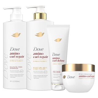 Foto 1 | Foto 1 | Set Para El Cuidado Del Cabello Dove Amino Curl Regimen Champú Y Acondicionador - Venta Internacional.