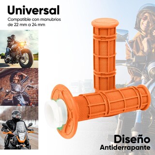 Foto 4 | Foto 4 | Jgo Par Puños B623 Naranja Para Moto Universal Kinlley