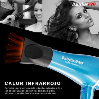 Foto 4 | Foto 4 | Secadora Babylisspro Nano Titanium 2000w 6 Niveles