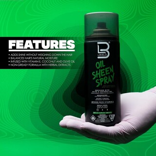 Foto 3 | Foto 3 | El Spray Oil Sheen L3 Level 3 Añade Brillo Al Cabello Con Vitamina E - Venta Internacional.