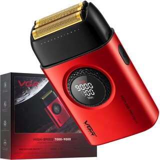 Foto 1 | Foto 1 | Afeitadora Eléctrica Vgr 378 De Triple Hoja Flotante Para Hombre Color Rojo - Venta Internacional.