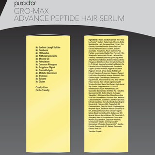 Foto 5 | Foto 5 | Sérum Capilar Pura D'or Gro-max Advanced Peptide 100 Ml - Venta Internacional.