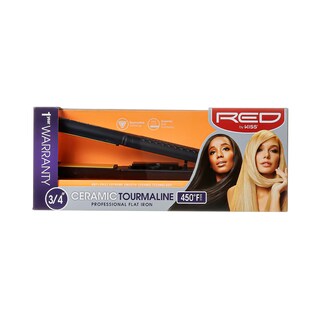 Foto 1 | Foto 1 | Turmalina De Cerámica Roja Flat Iron Kiss De 0.75 Pulgadas 450 °c - Venta Internacional.