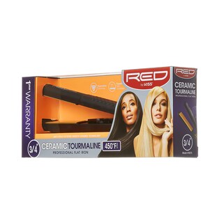 Foto 2 | Foto 2 | Turmalina De Cerámica Roja Flat Iron Kiss De 0.75 Pulgadas 450 °c - Venta Internacional.