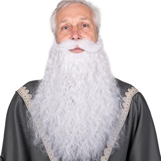 Foto 1 | Foto 1 | Disfraz De Barba Falsa Fantalook De 45 Cm De Largo Para Mago De Halloween - Venta Internacional.
