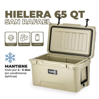 Foto 3 | Foto 3 | Hielera Portátil 61 Litros Kano 65qt Grande 90 Latas Beige