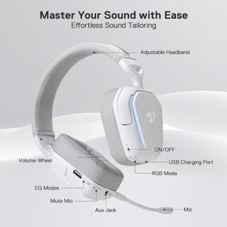 Foto 5 | Foto 5 | Auriculares Inalámbricos Para Juegos Redragon H868 Rgb 7.1 Surround - Venta Internacional.