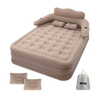 Foto 1 | Foto 1 | ''colchón Inflable Queen Con Bomba De Aire Eléctrica Respaldo Beige ''