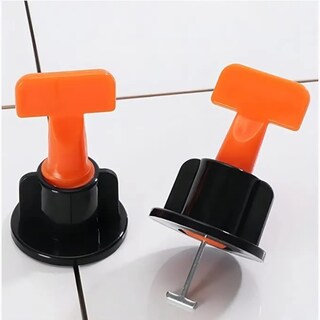 Foto 3 | Foto 3 | Kit De Sistema De Niveladores Belug De Azulejo Reutilizable Naranja Con Negro