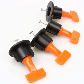 Foto 2 | Foto 2 | Kit De Sistema De Niveladores De Azulejos Belug 100 Piezas Naranja Con Negro