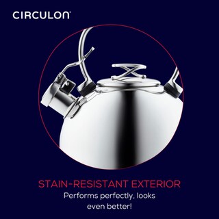 Foto 4 | Foto 4 | Tetera Circulon De Acero Inoxidable  2 3 L  Silbando  Color Plateado - Venta Internacional.