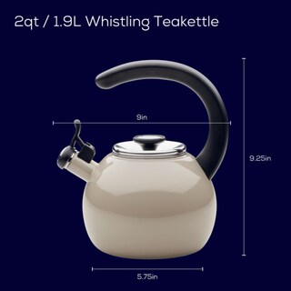 Foto 3 | Foto 3 | Teakettle Circulon Esmalte On Steel Whistling 2 L  Color Gris - Venta Internacional.