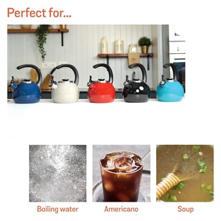Foto 4 | Foto 4 | Teakettle Circulon Esmalte On Steel Whistling 2 L  Color Gris - Venta Internacional.