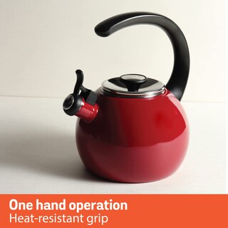 Foto 7 | Foto 7 | Teakettle Circulon Esmalte On Steel Whistling 2 L  Color Gris - Venta Internacional.