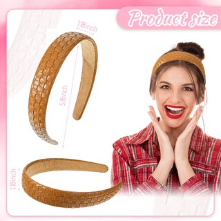 Foto 2 | Foto 2 | Diademas De Cuero Para Mujer Mtlee Anudadas Anudadas 6 Piezas - Venta Internacional.