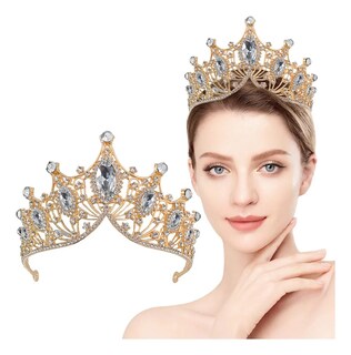 Foto 2 | Foto 2 | Corona De Princesa Accesorios De Tiara Diadema Color Dorado