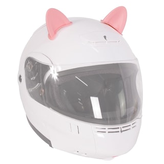 Foto 1 | Foto 1 | Orejas De Gato Para Casco De Moto Rosas Con Luz Kinlley