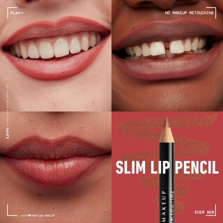 Foto 5 | Foto 5 | Delineador De Labios Nyx Professional Makeup Slim Paquete De 3 - Venta Internacional.