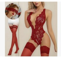 3pcs Lenceria Ertica Interior Pijama Encaje Sexy Baby Traje