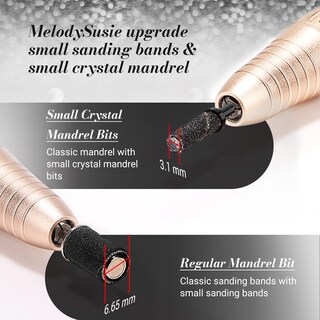 Foto 4 | Foto 4 | Juego De Brocas Para Uñas Melodysusie 50 Unidades Con Grano Fino 180 - Venta Internacional.