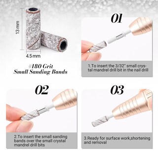 Foto 6 | Foto 6 | Juego De Brocas Para Uñas Melodysusie 50 Unidades Con Broca De Mandril De 3 1 Mm - Venta Internacional.