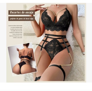 Foto 3 | Foto 3 | Conjunto De Lencería De Encaje Para Mujer