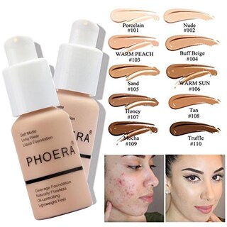 Foto 2 | Foto 2 | Set De Maquillaje Phoera Foundation Full Coverage Con Imprimador Y Polvo - Venta Internacional.