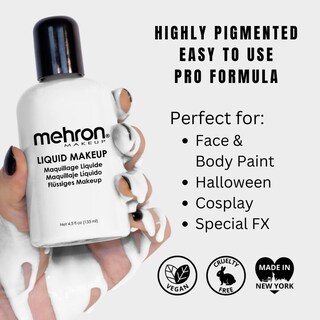Foto 2 | Foto 2 | Pintura Facial Líquida Makeup Mehron  Pintura Corporal  133 Ml - Venta Internacional.