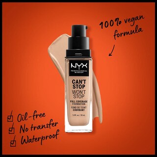Foto 2 | Foto 2 | Foundation Nyx Professional Makeup Can't Stop Won't Stop - Venta Internacional.