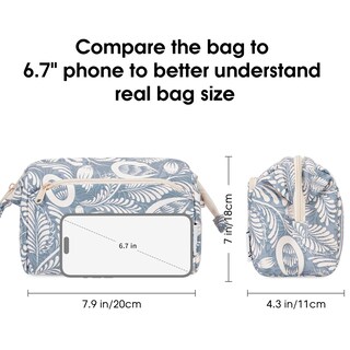 Foto 4 | Foto 4 | Bolsa De Maquillaje Narwey Organizador De Cosméticos De Viaje Con Apertura Amplia Azul - Venta Internacional.