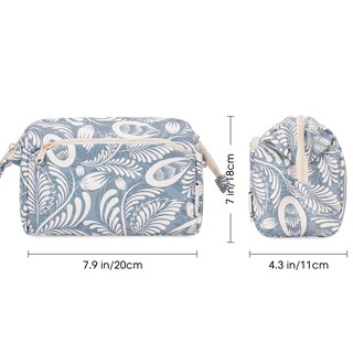 Foto 6 | Foto 6 | Bolsa De Maquillaje Narwey Organizador De Cosméticos De Viaje Con Apertura Amplia Azul - Venta Internacional.
