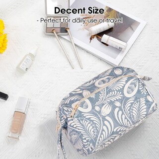 Foto 7 | Foto 7 | Bolsa De Maquillaje Narwey Organizador De Cosméticos De Viaje Con Apertura Amplia Azul - Venta Internacional.