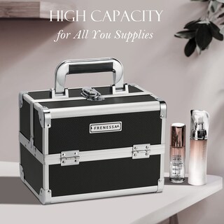 Foto 7 | Foto 7 | Organizador De Cosméticos Makeup Train Case Frenessa Con Espejo - Venta Internacional.