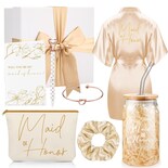 Set De Regalo Irenare Proposal 8 Unidades Batas De Maquillaje Bolsa De Maquillaje Y Tarjetas - Venta Internacional.