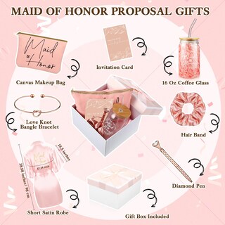 Foto 2 | Foto 2 | Set De Regalo Irenare Proposal 8 Unidades Batas De Maquillaje Bolsa De Maquillaje Y Tarjetas - Venta Internacional.