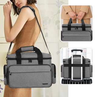 Foto 5 | Foto 5 | Bolsa De Maquillaje Bafaso Grande Con 2 Bolsas Y Separadores Extraíbles Color Gris - Venta Internacional.