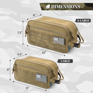 Foto 6 | Foto 6 | Neceser Táctico Pavilia Para Hombre  Viajes  Higiene  Bronceado - Venta Internacional.