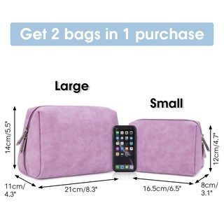 Foto 2 | Foto 2 | Bolsa De Maquillaje Narwey Organizador De Viaje Y Cosméticos De Piel Vegana - Venta Internacional.