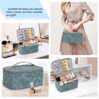 Foto 5 | Foto 5 | Bolsa De Maquillaje Ocheal De Gran Capacidad Impermeable Con Ranura Para Brochas - Venta Internacional.